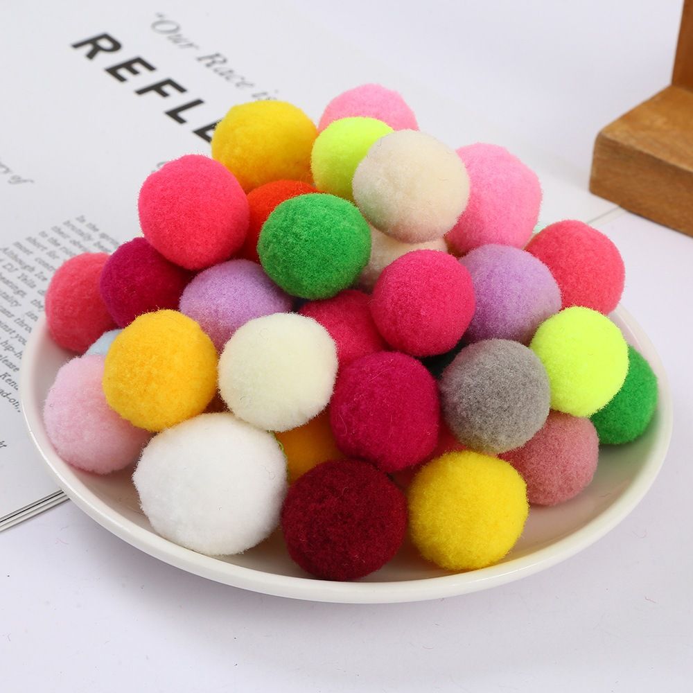 Pom Pom Cục Bông Hàng Đẹp Dùng Trang Trí, Làm Đồ Handmade Nhiều Kích Cỡ