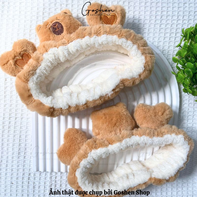Băng Đô Rửa Mặt CapyBara Lông Mềm Mịn Cao Cấp