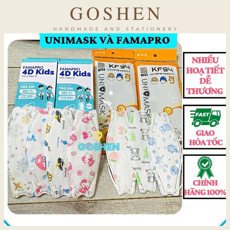 Khẩu Trang Trẻ Em Cao Cấp Đủ Mọi Độ Tuổi (3kg ->40kg)