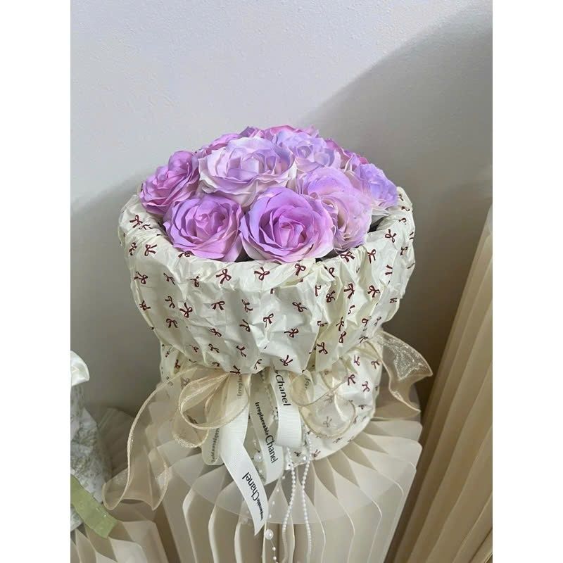 (50cm x 70cm - Khổ Lớn) Giấy Nến Hoạ Tiết Hoa Trang Trí Hộp Quà