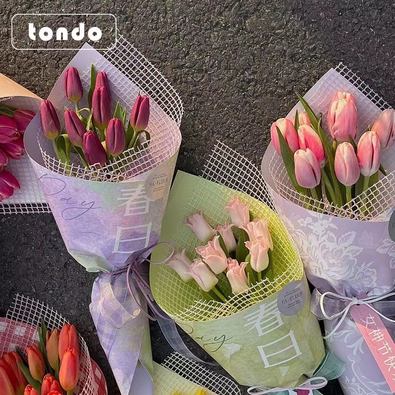 (Ngang 50cm) Cuộn Lưới Ô Vuông Gói Hoa, Qùa Cao Cấp.
