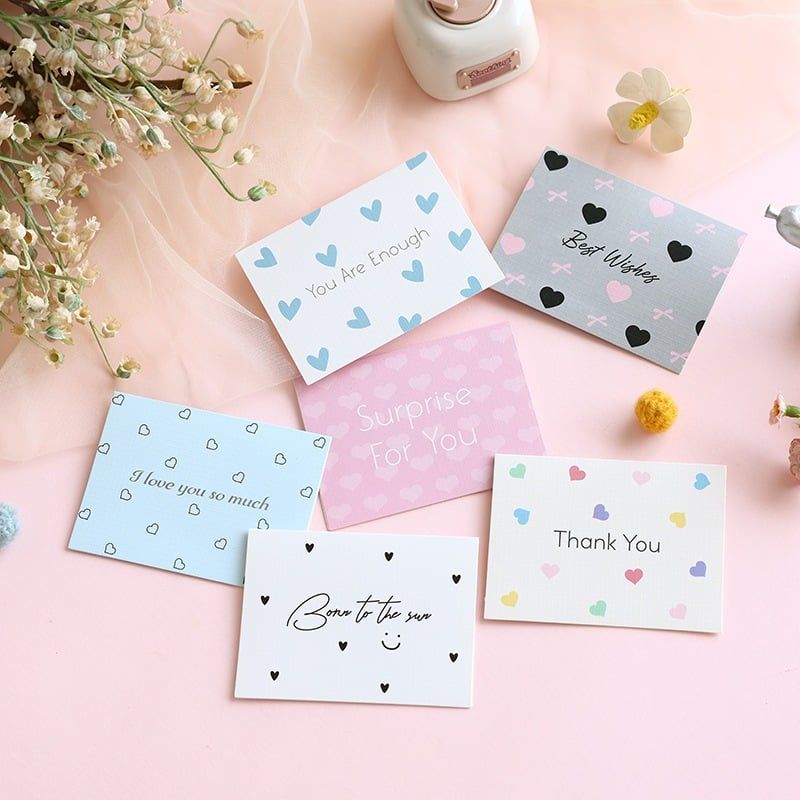 Thiệp Cảm Ơn, Thiệp Chúc Mừng Phong Cách Dễ Thương Hiện Đại