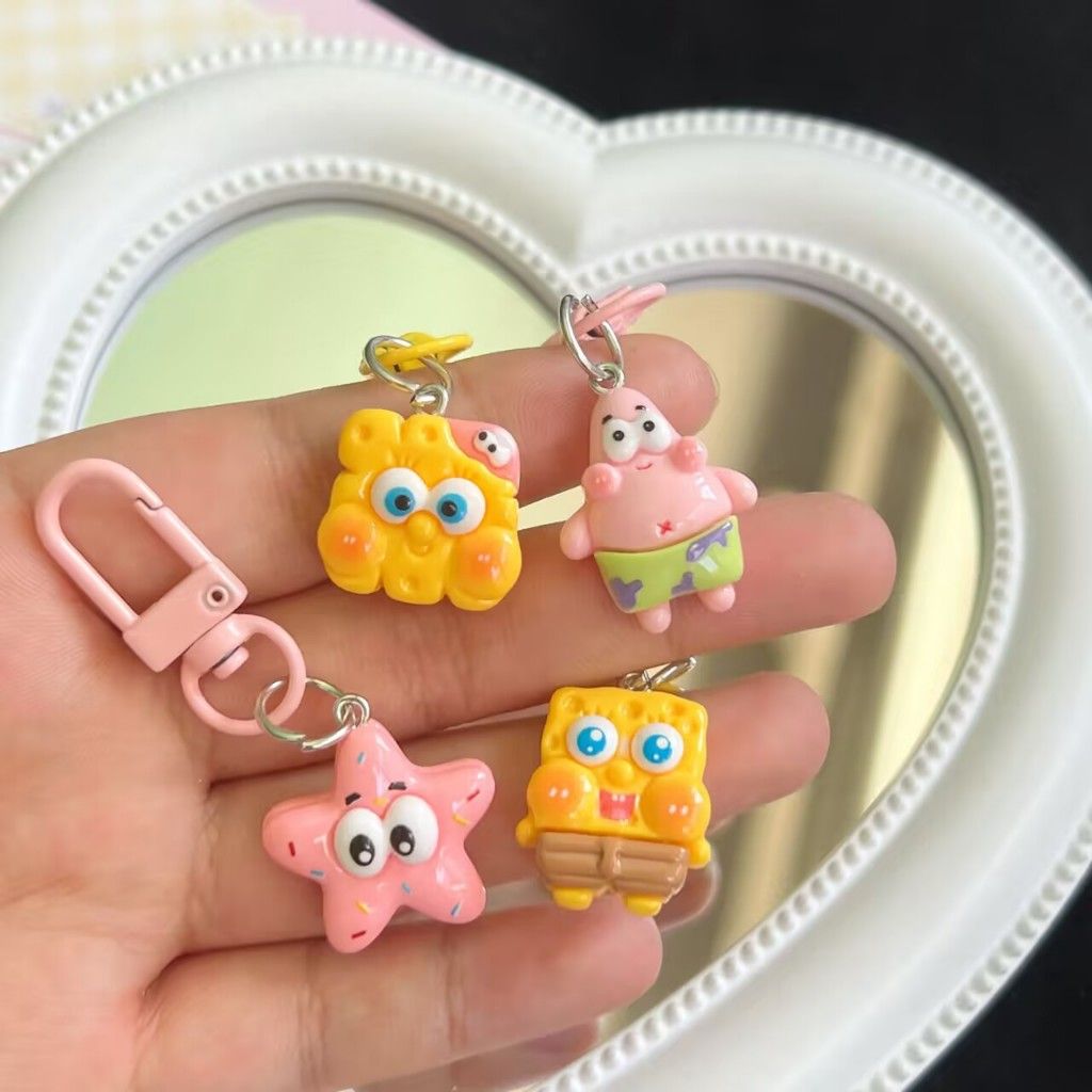 Móc Khóa Charm Mini Hoạt Hình, Móc Treo Balo, Túi Xách Cute Dễ Thương