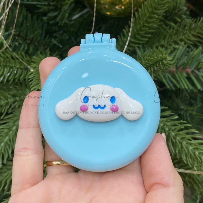 Gương Lược Tròn Mini Charm Hoạt Hình Cute