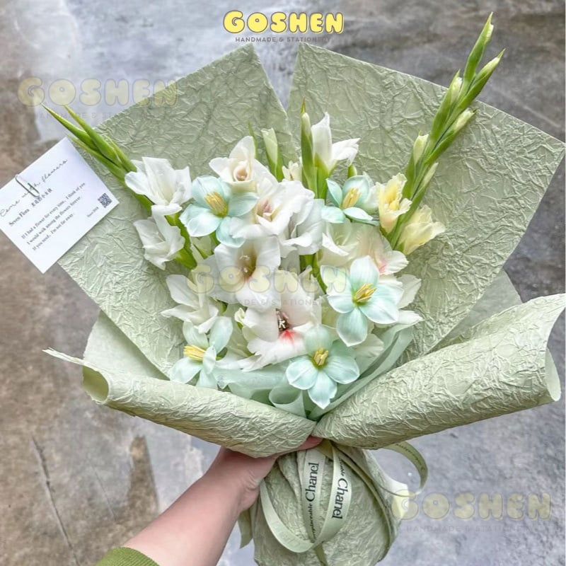 (52x50cm)Giấy Giấy Gói Hoa, Hoạ Tiết Màu Ombre, Không Thấm Nước