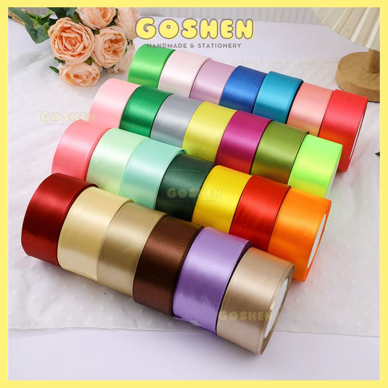 (4cm x 22met) 1 Cuộn Dây Ruy Băng Lụa Bản 4cm