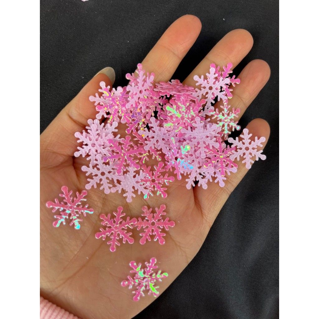Charm Bông Tuyết, Charm Hạt Ngọc, Chuông, Hộp Quà Phụ Kiện Trang Trí Noel, Giáng Sinh