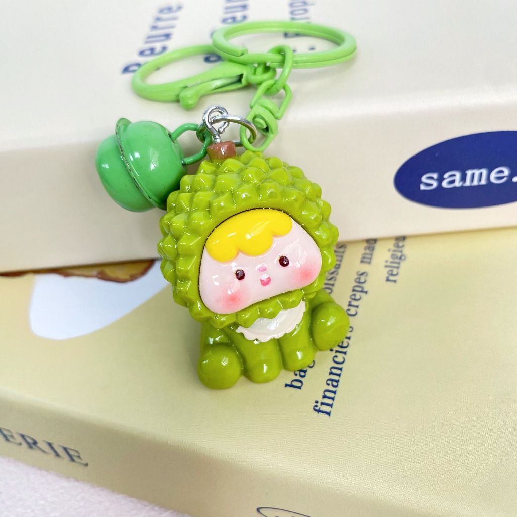 Móc Khóa Em Bé Trái Cây Moi Có Chuông Xinh Xắn Đáng Yêu