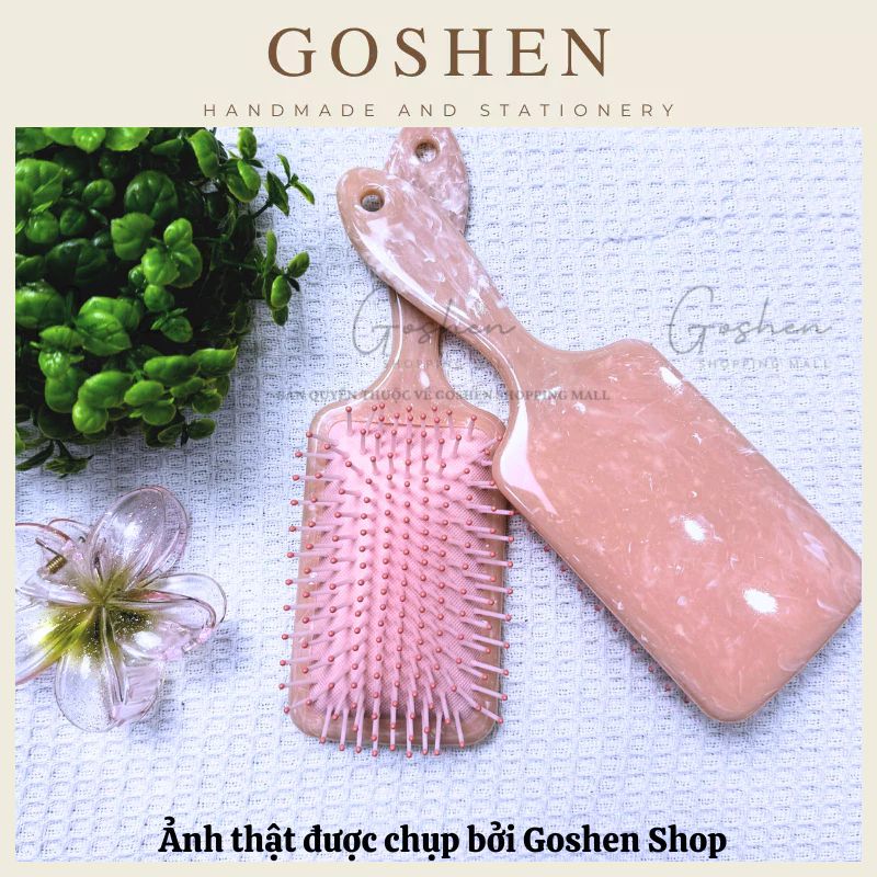 (Đính Chữ Theo Yêu Cầu) Lược Chải Tóc Đệm Khí Thiết Kế Đẹp Mắt
