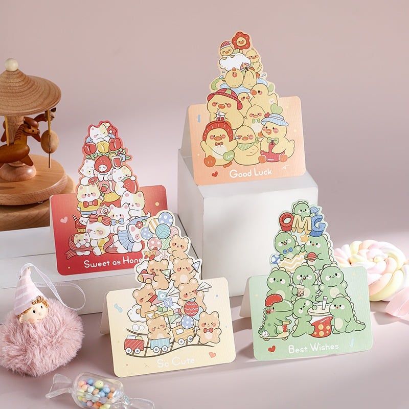 Thiệp Hoạt Hình Cute Ngộ Nghĩnh Chúc Mừng Sự Kiện, Ngày Lễ, Sinh Nhật