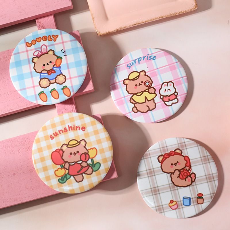 Gương Bỏ Túi Mini Hoạt Hình Dễ Thương Tiện Lợi