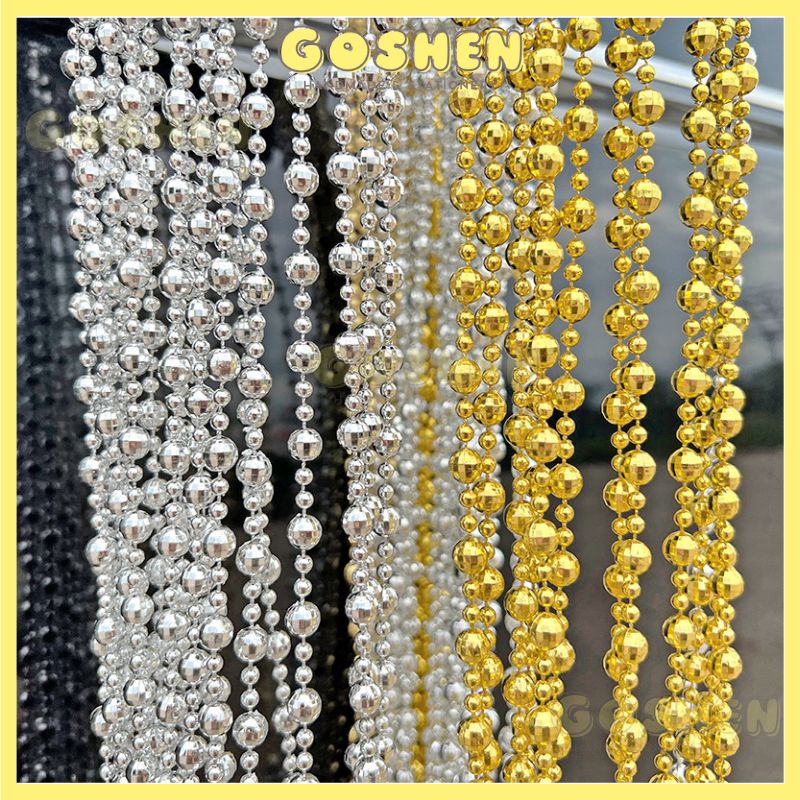 (Lẻ 1 mét) Dây Hạt Ngọc, Đủ Màu, Nguyên Cuộn Dài 60m, Đường Kính Hạt Ngọc 4mm và 8mm Trong 1 dây