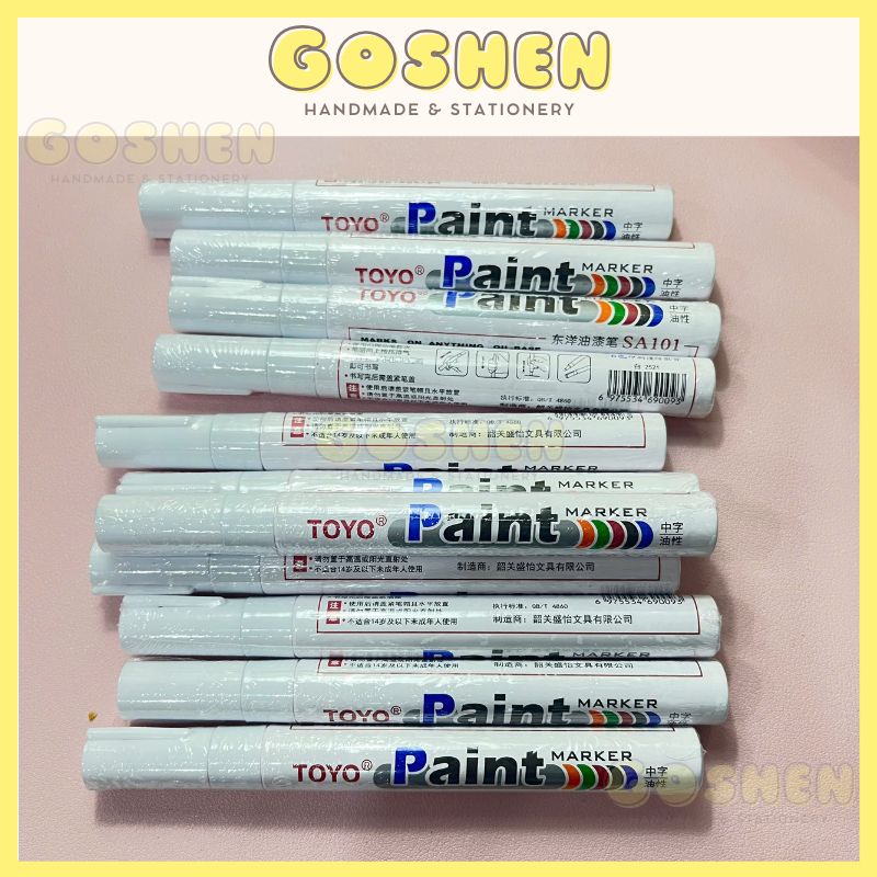 Bút Sơn Toyo Re-Paint Marker SA101 Đa Năng, Viết Trên Mọi Chất Liệu