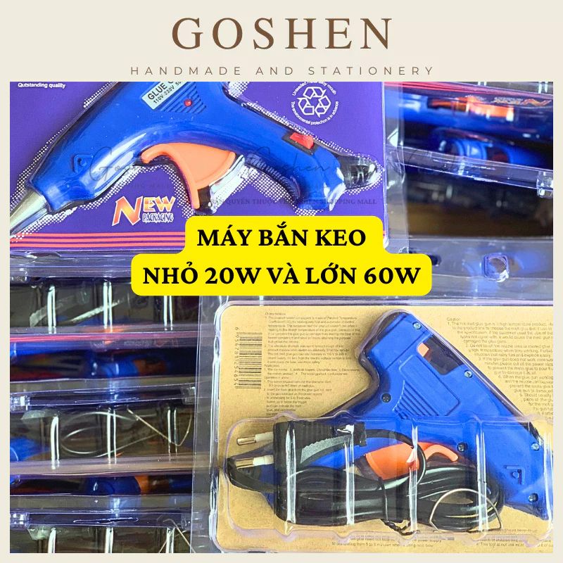 Máy bắn keo nến silicone 20W, 60W đa năng nhỏ gọn, làm đồ handmade