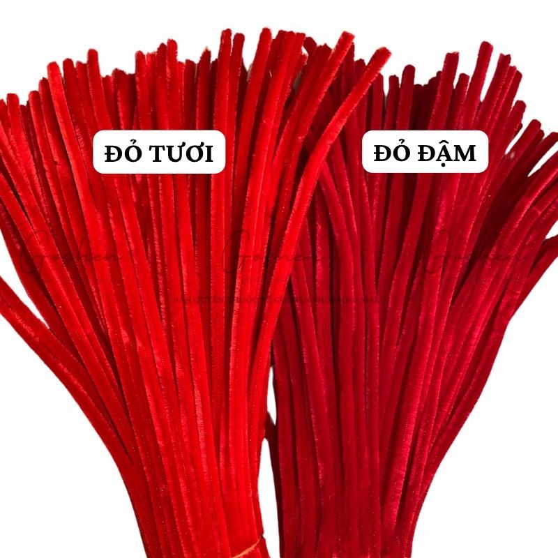 (Sỉ Bó 40s-100s) Sợi Kẽm Nhung Dày-Chất Kẽm Đẹp Làm Hoa, Làm Đồ Handmade