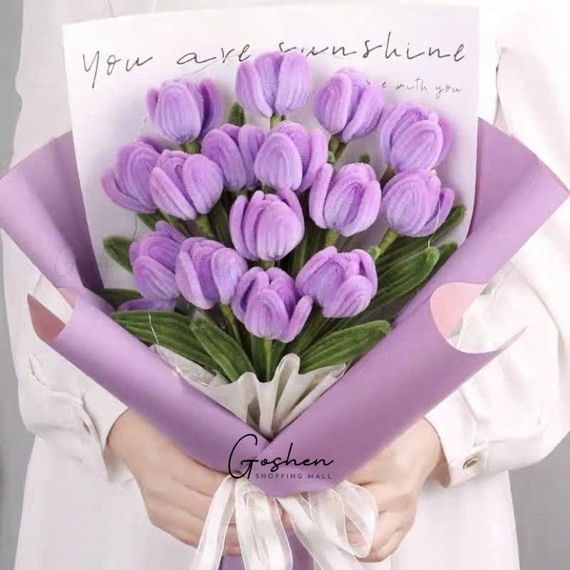 (45*30cm) Giấy Gói Hoa In Chữ Tiếng Anh Phông Trắng Không Thấm Nước - Giấy Gói Quà, Giấy Gói Hoa, Giấy Bó Hoa.