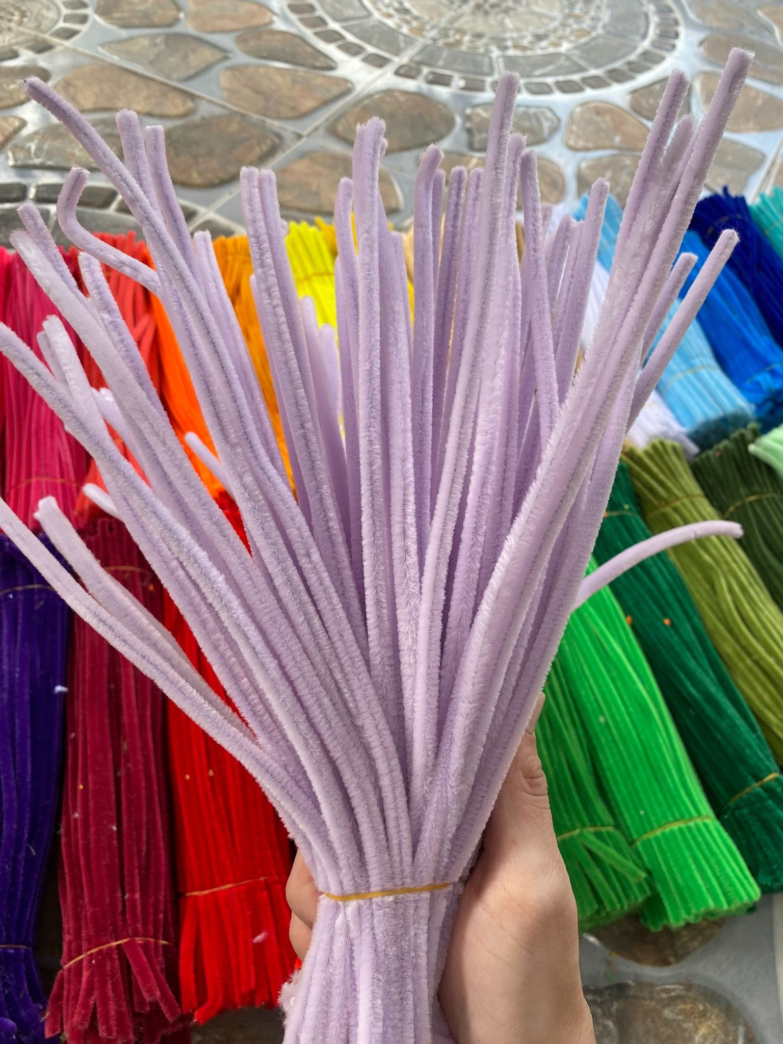 Kẽm Nhung Loại 1 Dày Đẹp Làm Hoa, Làm Đồ Handmade