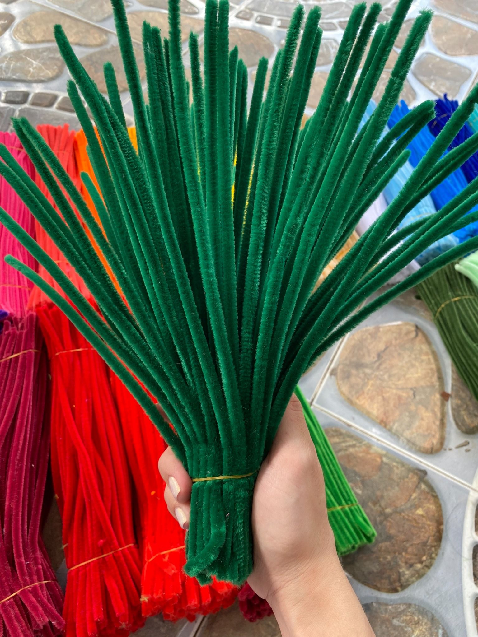 Kẽm Nhung Loại 1 Dày Đẹp Làm Hoa, Làm Đồ Handmade