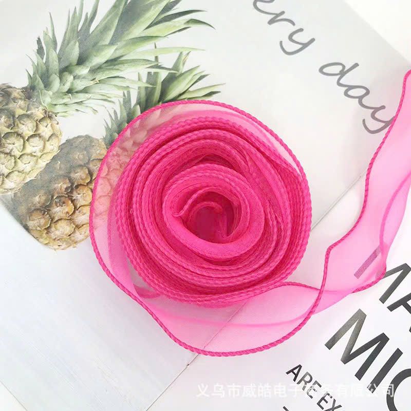 (4cm x Dài 4m) Cuộn Ruy Băng Voan Viền Sóng và Ánh Galaxy, Màu Sắc Trẻ Trung Thắt Nơ,Bó Hoa,Trang Trí Hộp Quà