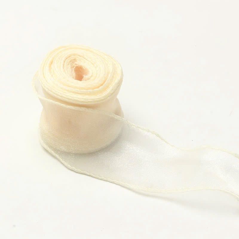 (4cm x Dài 4m) Cuộn Ruy Băng Voan Viền Sóng và Ánh Galaxy, Màu Sắc Trẻ Trung Thắt Nơ,Bó Hoa,Trang Trí Hộp Quà
