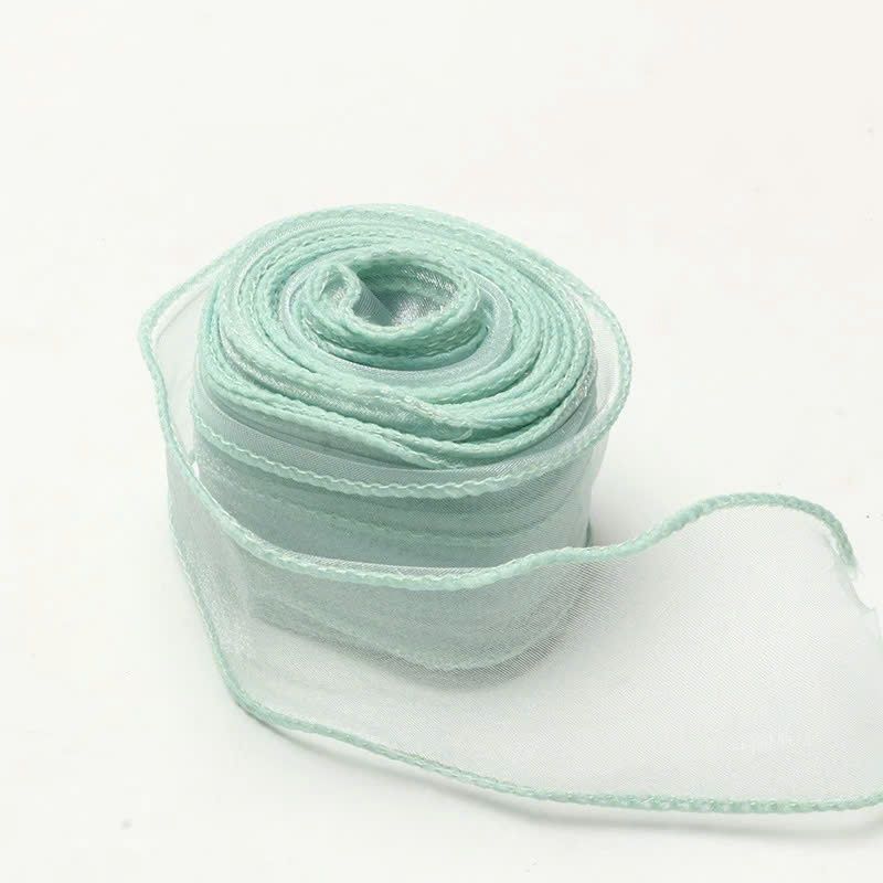 (4cm x Dài 4m) Cuộn Ruy Băng Voan Viền Sóng và Ánh Galaxy, Màu Sắc Trẻ Trung Thắt Nơ,Bó Hoa,Trang Trí Hộp Quà
