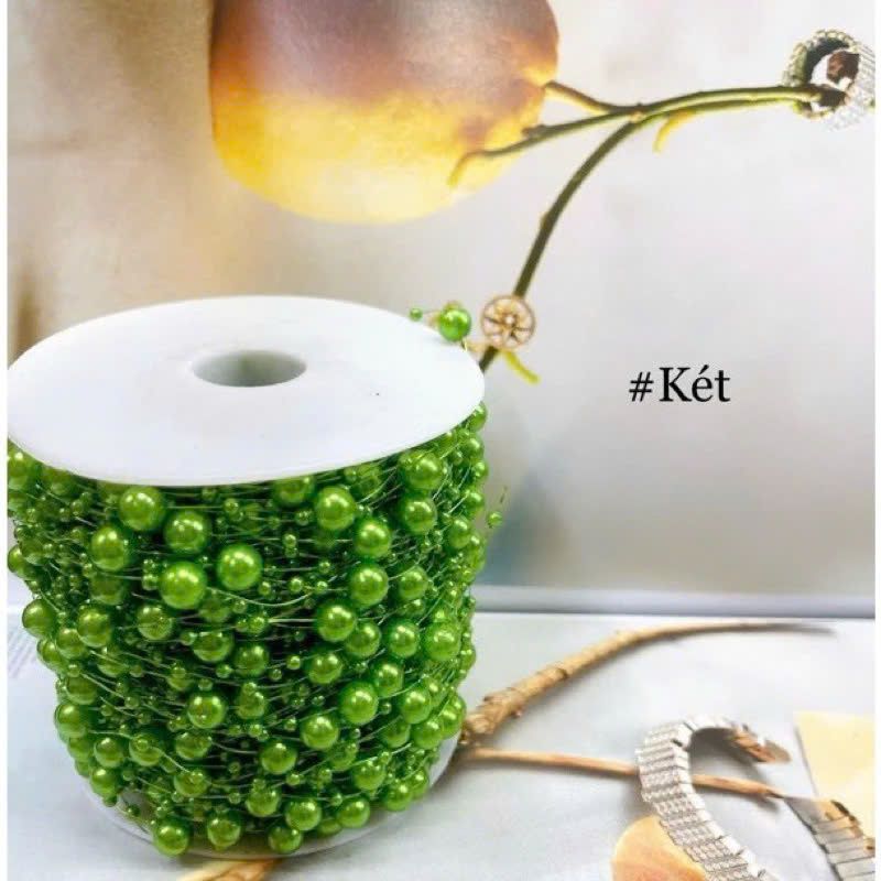 Chuỗi ( Cuộn ) Hạt Trai - Ngọc Trai Nhựa 8mm Nhiều Màu Trang Trí Hoa, Đồ Handmade