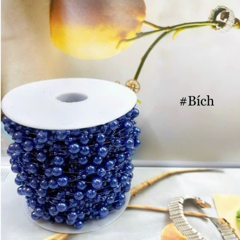 Chuỗi ( Cuộn ) Hạt Trai - Ngọc Trai Nhựa 8mm Nhiều Màu Trang Trí Hoa, Đồ Handmade