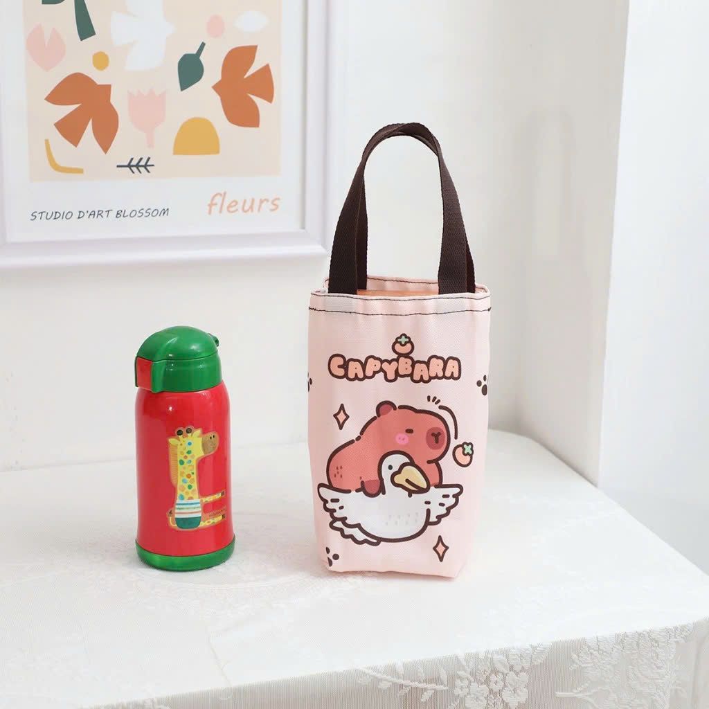 Túi Vải Oxford, Túi Vải Canvas Đựng Ly Giữ Nhiệt, Bình Cốc Giữ Nhiệt Đi Học Đi Làm