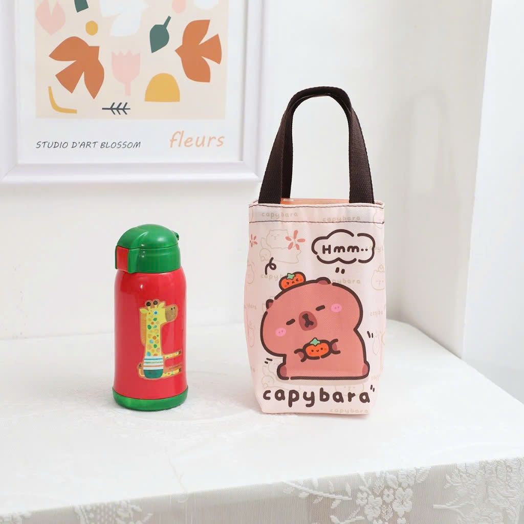 Túi Vải Oxford, Túi Vải Canvas Đựng Ly Giữ Nhiệt, Bình Cốc Giữ Nhiệt Đi Học Đi Làm