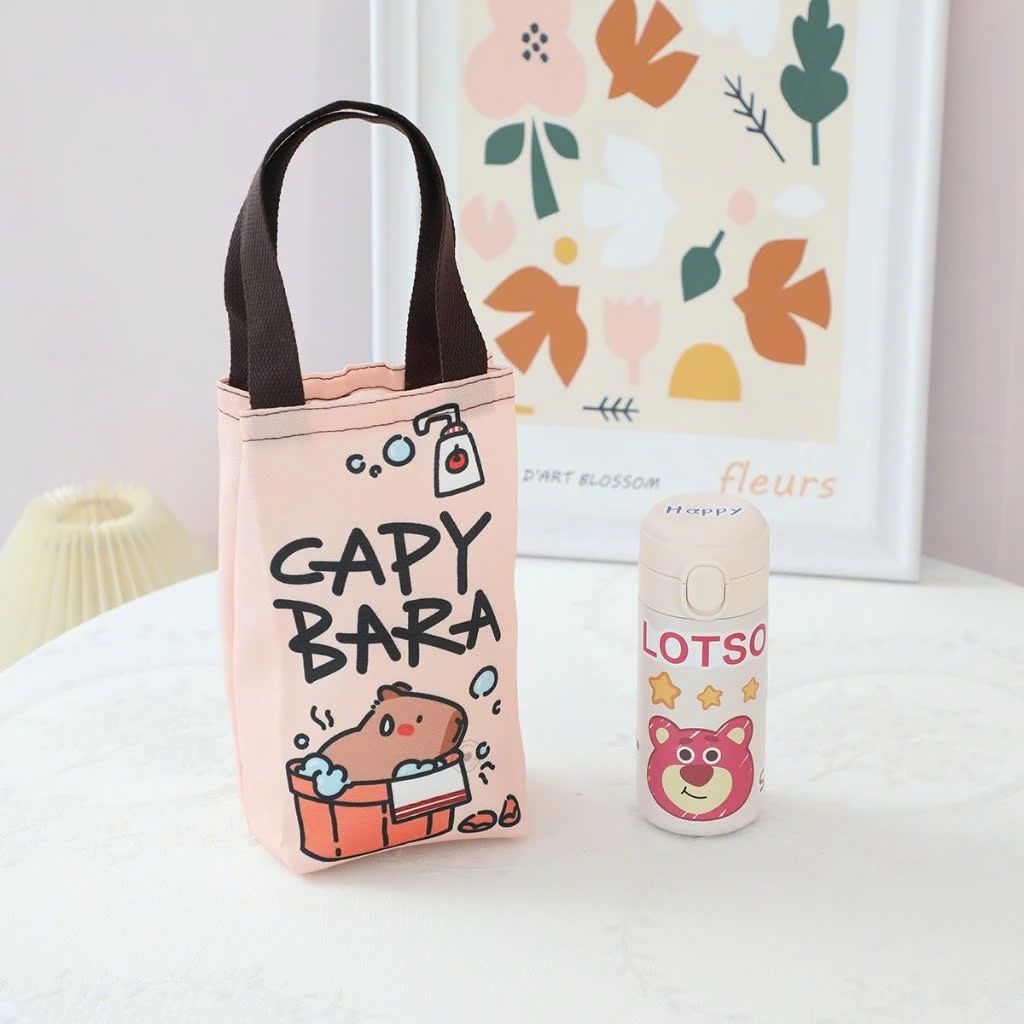 Túi Vải Oxford, Túi Vải Canvas Đựng Ly Giữ Nhiệt, Bình Cốc Giữ Nhiệt Đi Học Đi Làm