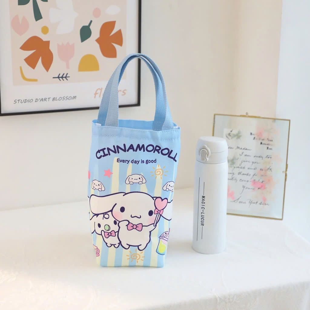 Túi Vải Oxford, Túi Vải Canvas Đựng Ly Giữ Nhiệt, Bình Cốc Giữ Nhiệt Đi Học Đi Làm