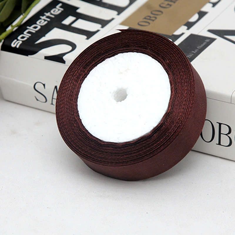 (2cm x Dài 22mét) Cuộn Ruy Băng Lụa Màu Trơn. Siêu Dày Dặn. Chất Liệu Đẹp