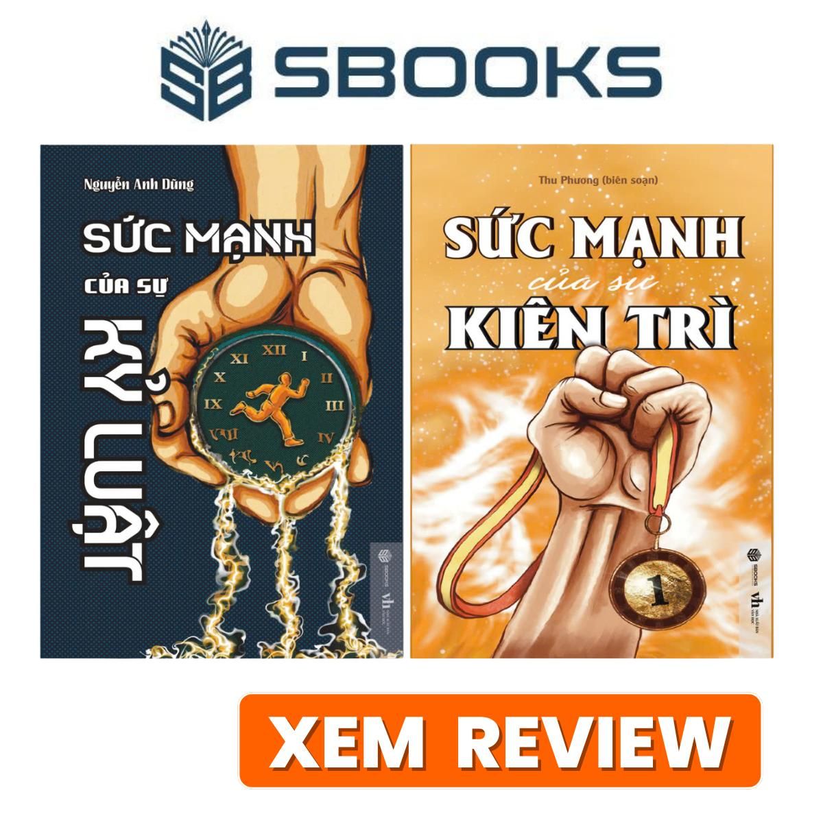 Sách - Combo 2 Cuốn - Sức Mạnh Của Kỷ Luật + Sức Mạnh Của Sự Kiên Trì - Sách phát triển tư duy, phát triển bản thân nên đọc 2024 - Sách Sbooks chính hãng