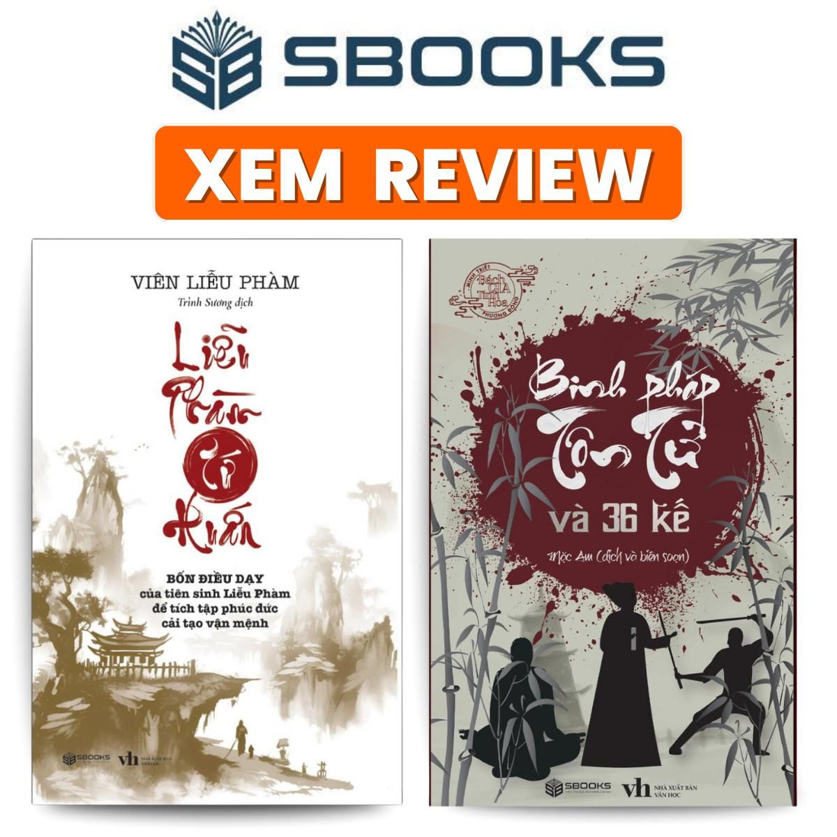 Sách - Combo 2 Sách - Binh Pháp Tôn Tử + Liễu Phàm Tứ Huấn - Mặc Am, Viên Liễu Phàm - Sách tư minh triết phương đông tư duy nên đọc 2024 - Sách Sbooks chính hãng