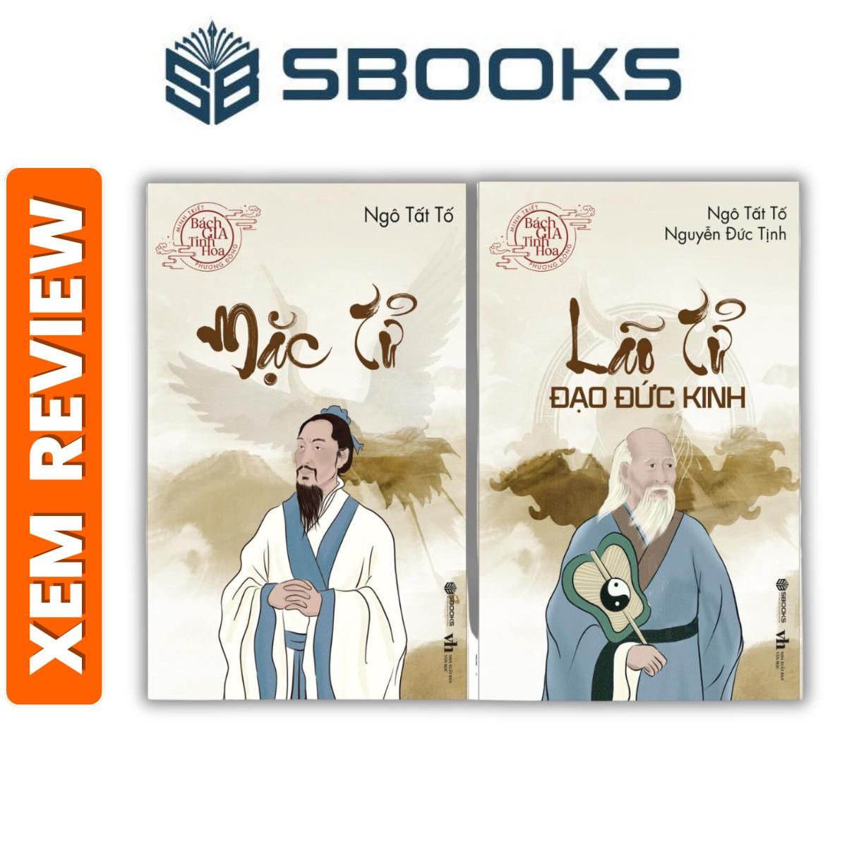 Sách - Combo 2 Cuốn : Mặc Tử + Lão Tử Đạo Đức Kinh - Sách Minh Triết Phương Đông, Triết Học nên đọc 2024 - Sách SBOOKS chính hãng