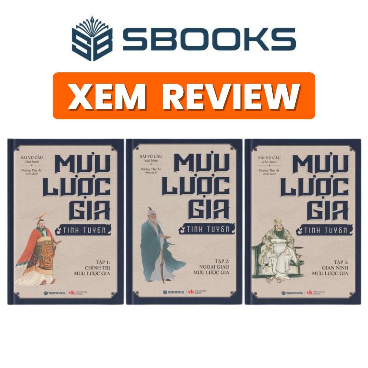 Sách - Combo 3 cuốn: Mưu Lược Gia (Boxset) trí tuệ cổ nhân - Sách minh triết phương Đông nên đọc 2024 - Sách Sbooks chính hãng