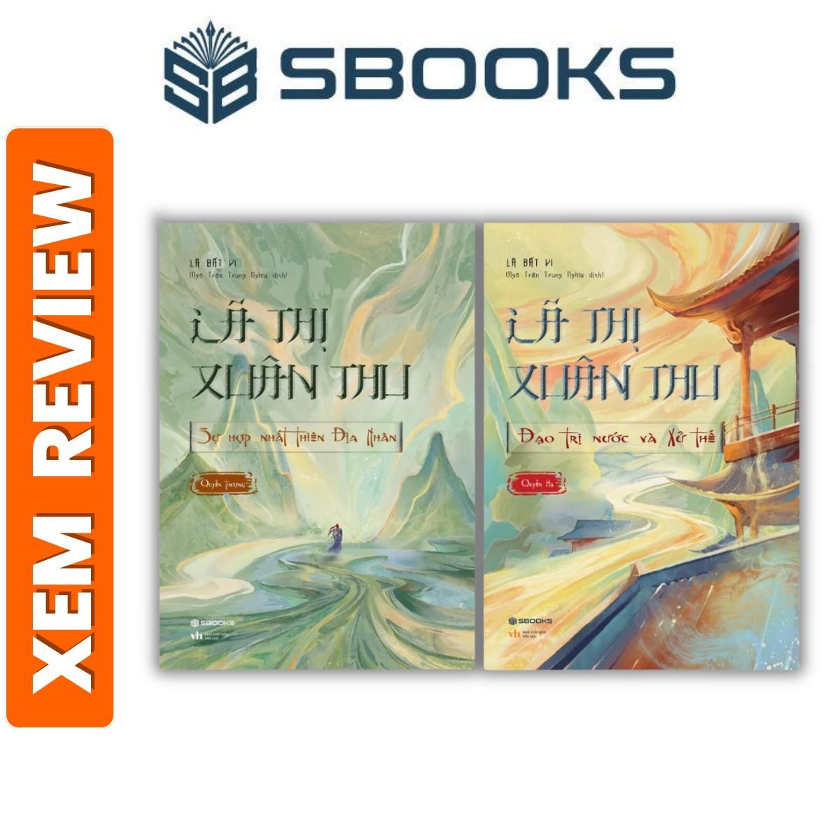 Sách - Combo 2 Cuốn Sách Lã Thị Xuân Thu - Sách minh triết phương Đông nên đọc - Sách Sbooks chính hãng