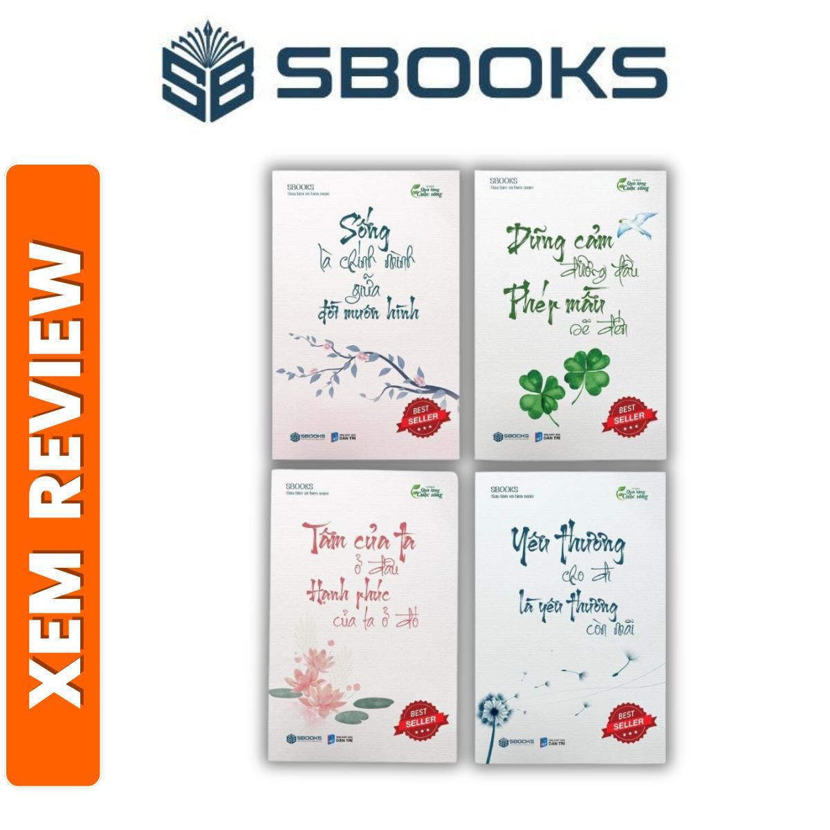 Sách - Combo 4 Cuốn Quà Tặng Cuộc Sống - Sách quà tặng cuộc sống ỹ nghĩa, chữa lành nên đọc 2024 - sách Sbooks chính hãng