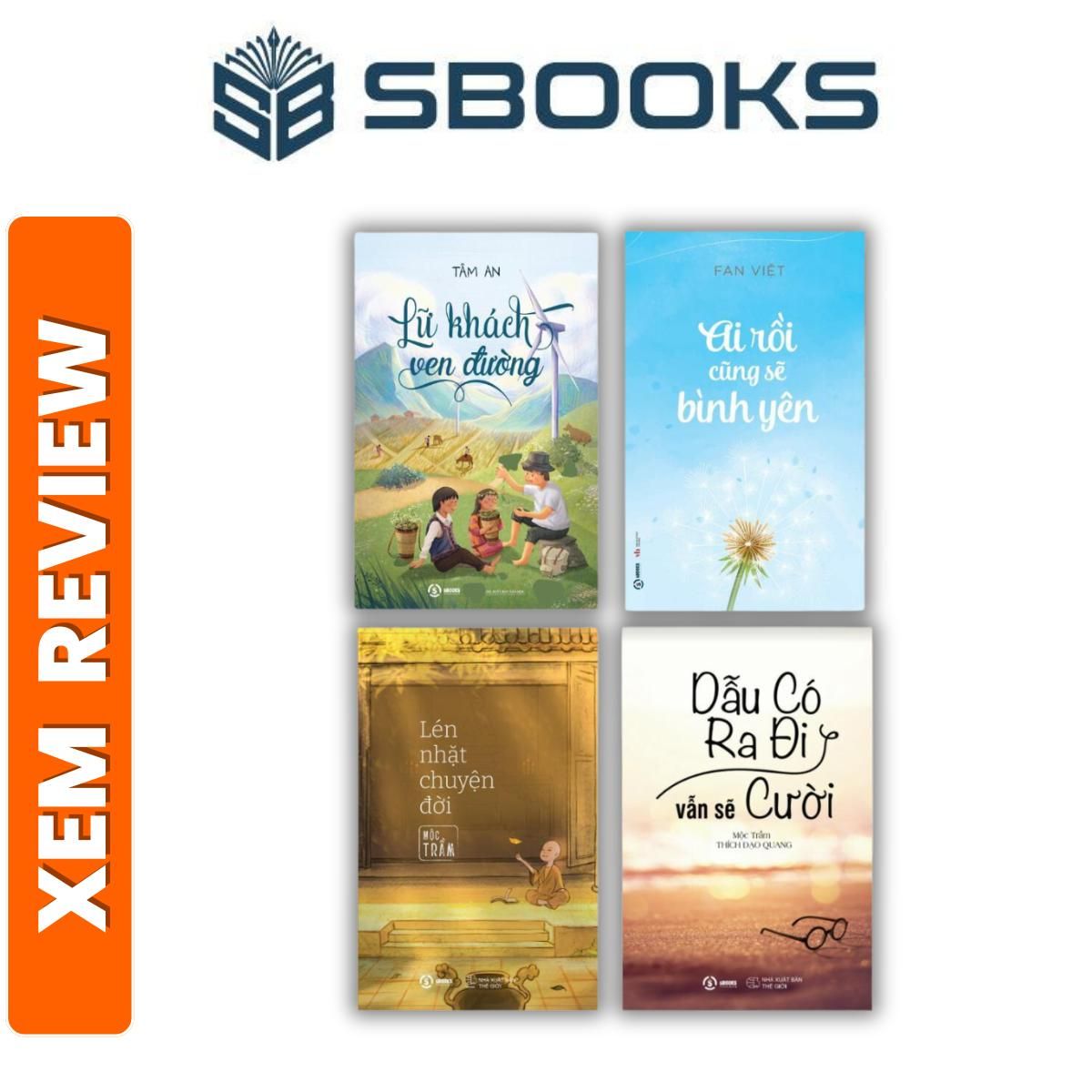 Sách - Combo 4 Cuốn Lén Nhặt Chuyện Đời + Dẫu Có Ra Đi Vẫn Sẽ Cười + Ai Rồi Cũng Sẽ Bình Yên + Lữ Khách Ven Đường - Sách chữa lành hay nhất 2024 - sách Sbooks chính hãng quyển sách tâm trạng