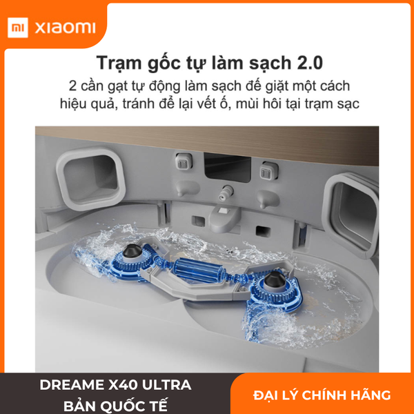 Xiaomi Dreame X40 Ultra Chính Hãng 12000Pa Giặt Nước Nóng