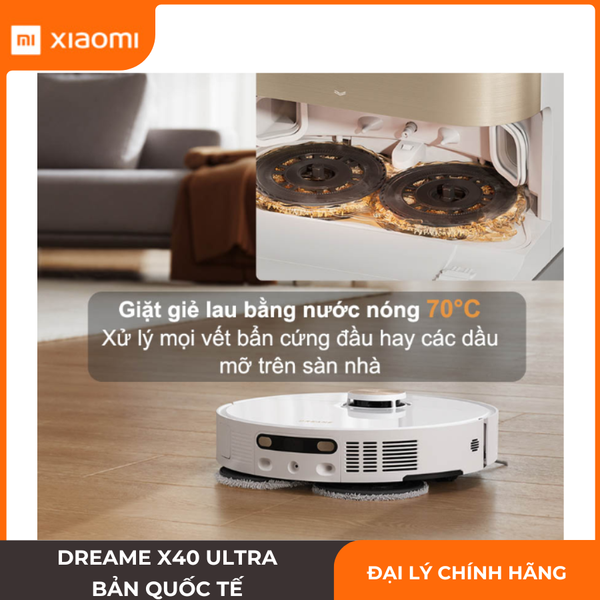 Xiaomi Dreame X40 Ultra Chính Hãng 12000Pa Giặt Nước Nóng
