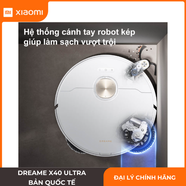 Xiaomi Dreame X40 Ultra Chính Hãng 12000Pa Giặt Nước Nóng