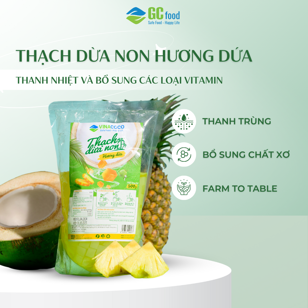 Thạch dừa Hương dứa