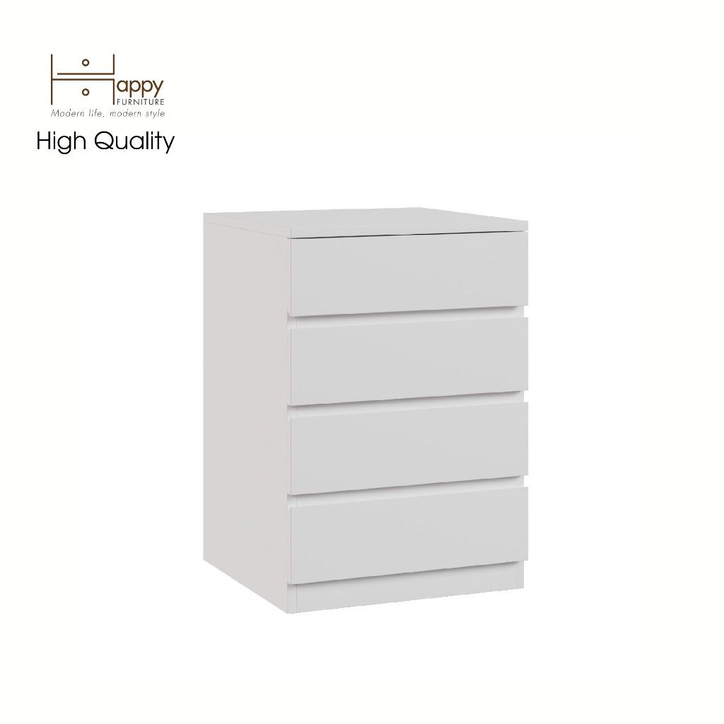 HAPPY FURNITURE , Tủ lưu trữ 4 ngăn kéo - OLA , THK_094 , 45cm x 45cm x 65cm