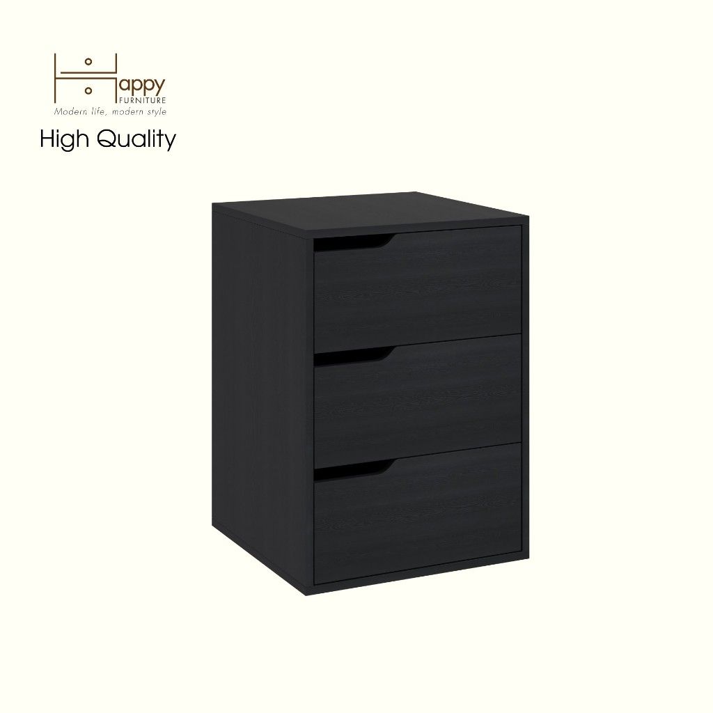 HAPPY FURNITURE , Tủ lưu trữ 3 ngăn kéo - ASO, THK_340 , 50cm x 50cm x 70cm DxRxC