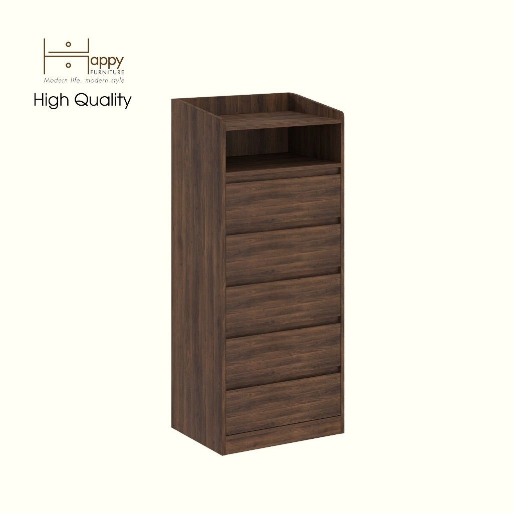 HAPPY FURNITURE , Tủ lưu trữ 5 ngăn kéo - KATE , THK_322 ,60cm x 45cm x 142cm DxRxC