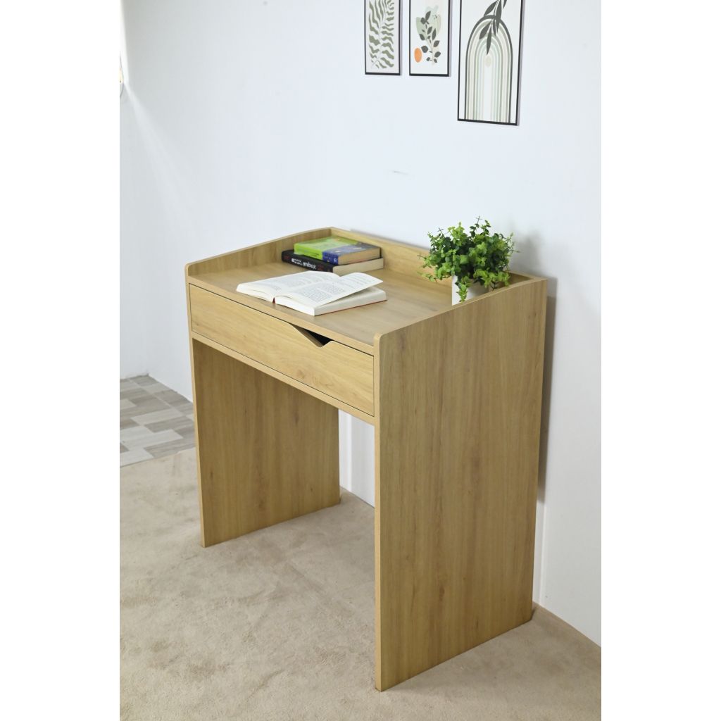 HAPPY FURNITURE , Bàn trang điểm 1 ngăn kéo - WINNI , BAN_077 , 80cm x 45cm x 83cm