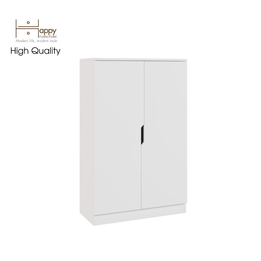 HAPPY FURNITURE , Tủ lưu trữ 2 cửa mở 5 ngăn đựng đồ - DASH , TCM_024 , 76cm x 35cm x 120cm