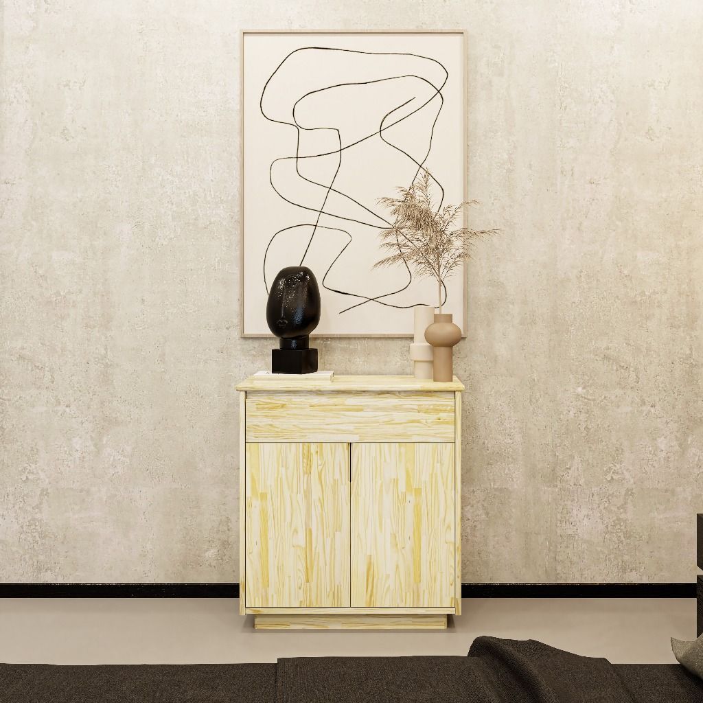 HAPPY FURNITURE , Gỗ tự nhiên , Tủ lưu trữ 2 cửa mở - GALI , TLT_011 , 70cm x 35cm x 76cm