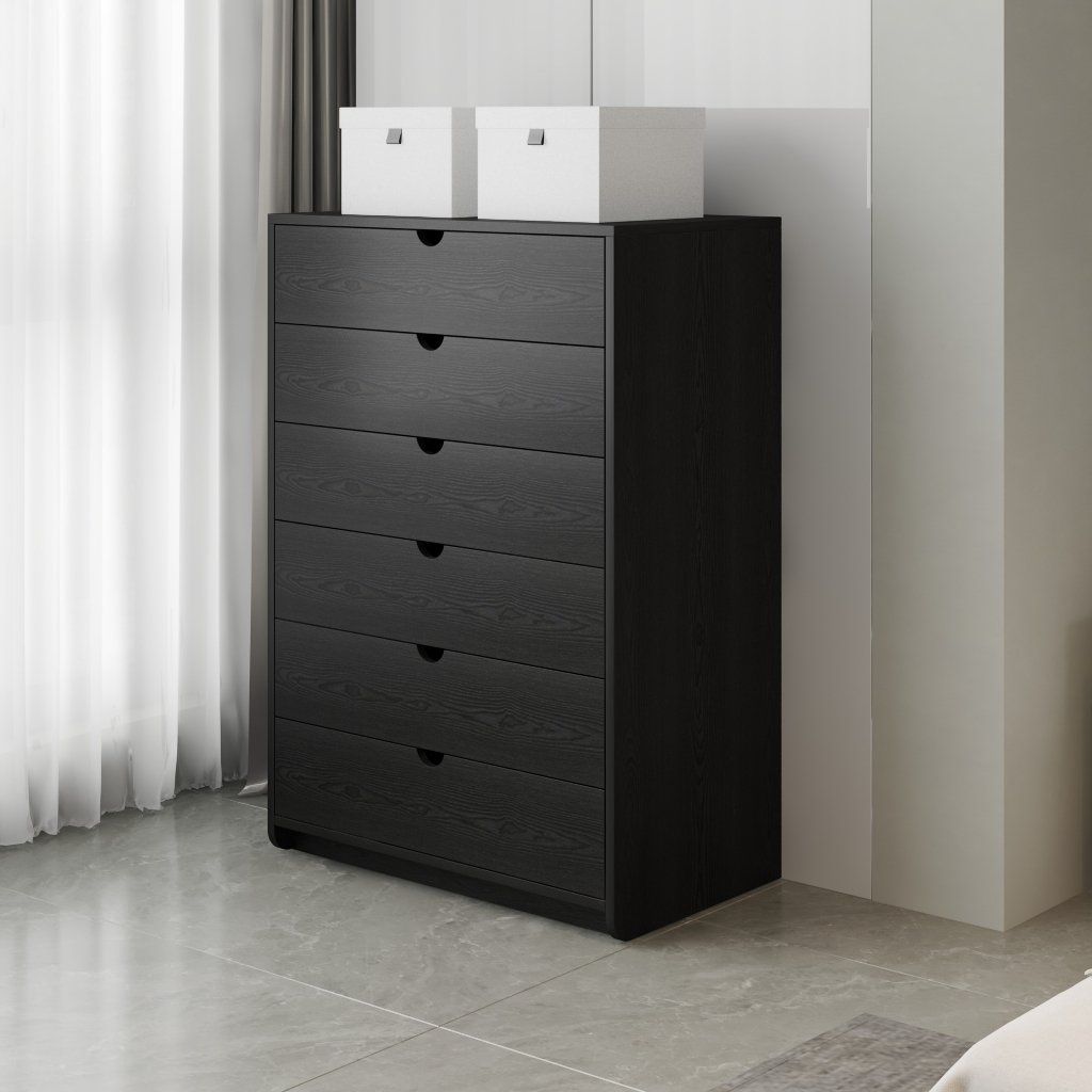 HAPPY FURNITURE , Tủ đựng đồ 6 ngăn kéo - CIRCLE , THK_084 , 76cm x 45cm x 110cm